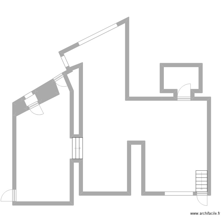 LE SALOON BAR 2. Plan de 5 pièces et 102 m2