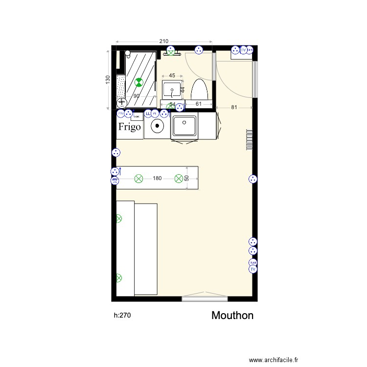 Mouthon. Plan de 0 pièce et 0 m2