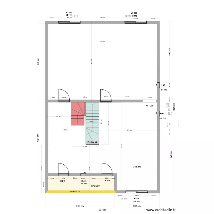 9JF ETAGE 09 06 23 GROS OEUVRE MURS. Plan de 