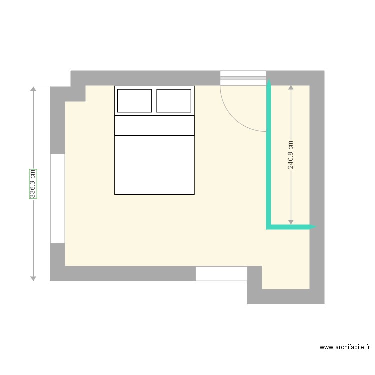 chambre amis. Plan de 0 pièce et 0 m2