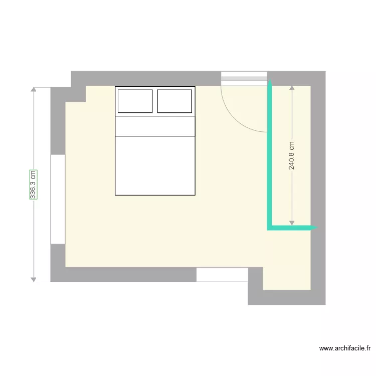 chambre amis. Plan de chambre amis. Plan de