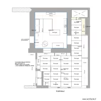 plan appart calepinage carrelage