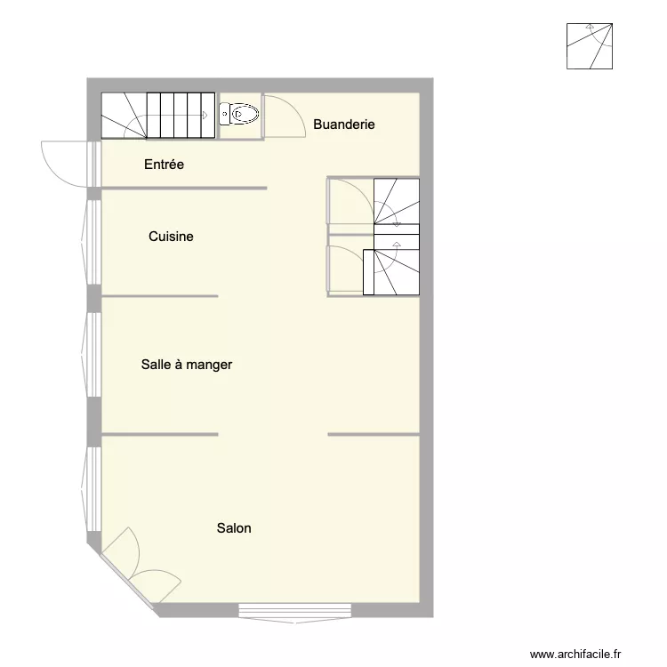 Montebello initial . Plan de 
