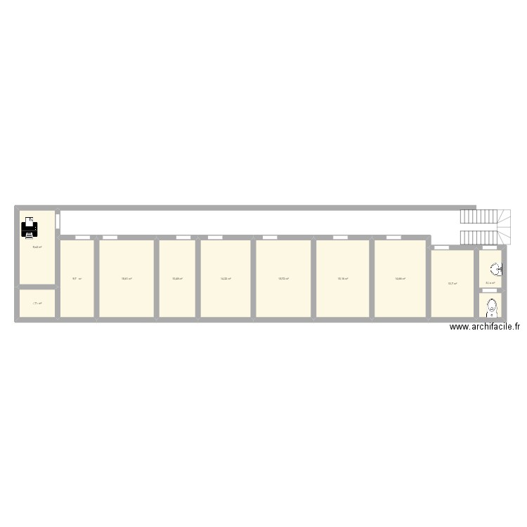 PCC 1er étage. Plan de 0 pièce et 0 m2