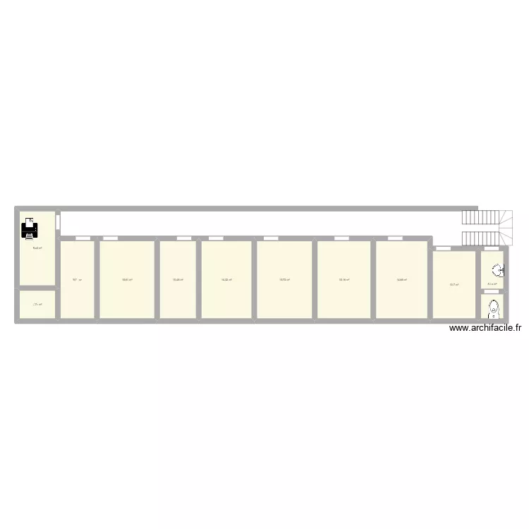 PCC 1er &eacute;tage. Plan de 