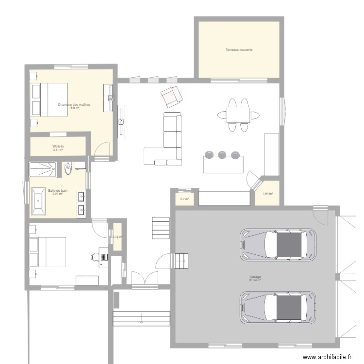 Maison Des prairies. Plan de 0 pièce et 0 m2