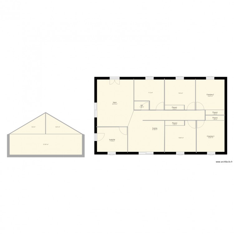 maison 3. Plan de 0 pièce et 0 m2