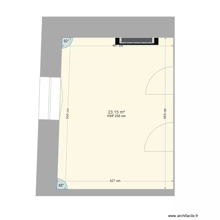 2023 CHAMAILLARD CHAMBRE PARENTALE. Plan de 