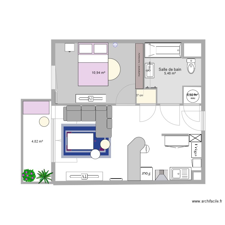 Mon appartement. Plan de 0 pièce et 0 m2