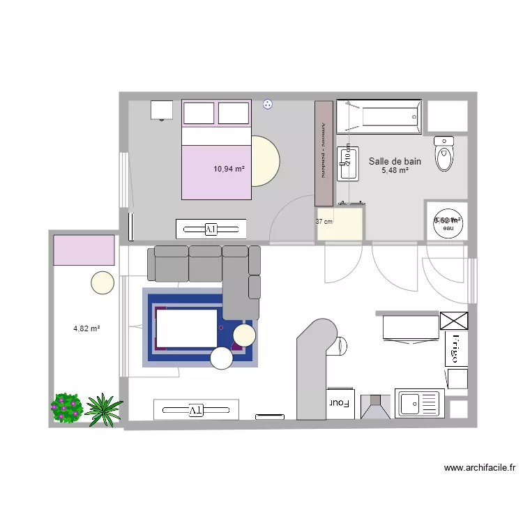 Mon appartement. Plan de 