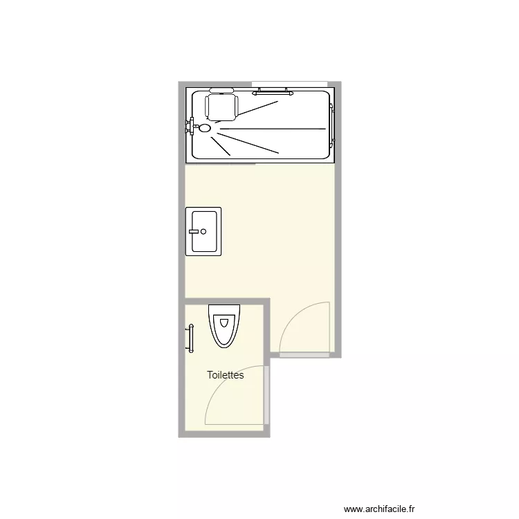 plan apr&egrave;s travaux Le roux. Plan de 