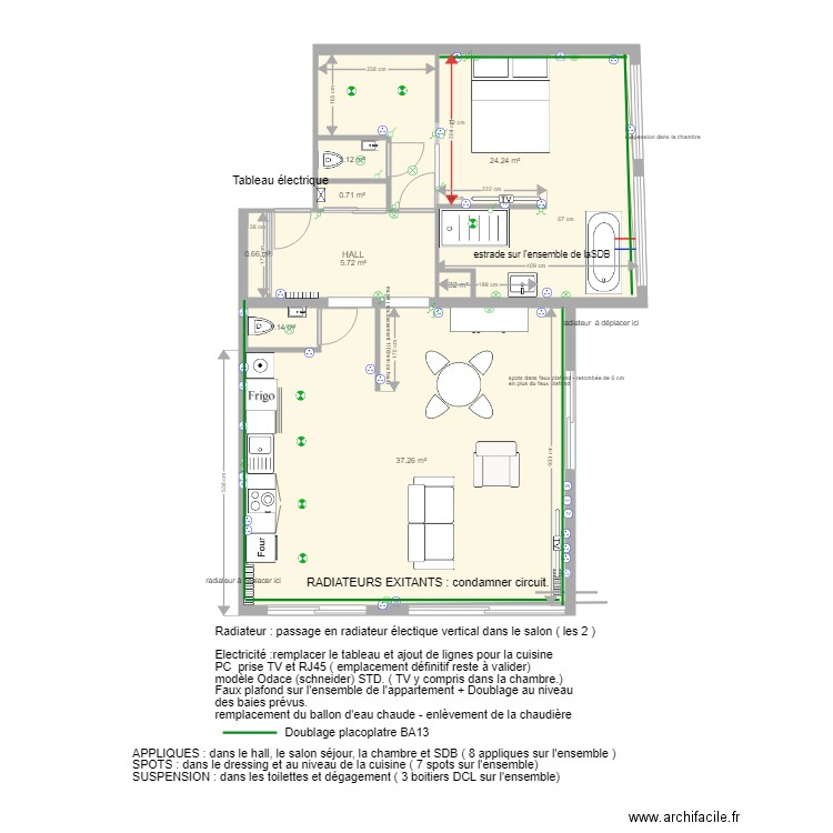 projet LE ROCH3A. Plan de 0 pièce et 0 m2