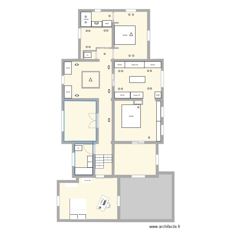 Béchet 1e Rajoute bas Terrasse haut. Plan de 0 pièce et 0 m2