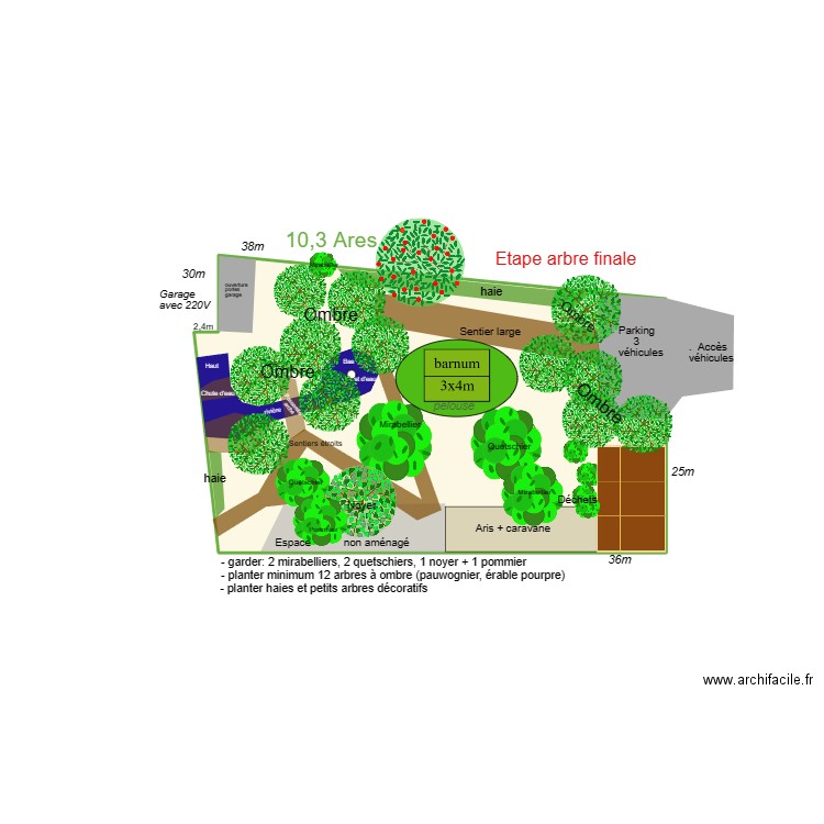  Projet verger Emilie 04. Plan de 1 pièce et 16 m2