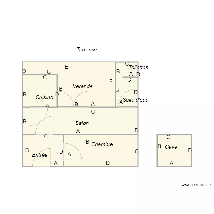 Croquis MOUFLARD. Plan de 