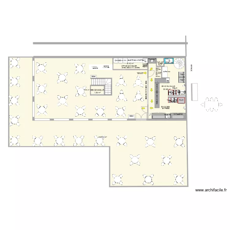 CUISINE JULIEN. Plan de 