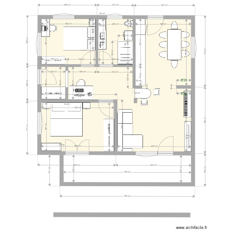 Appartement 1er étage 02 08 2020. Plan de 0 pièce et 0 m2