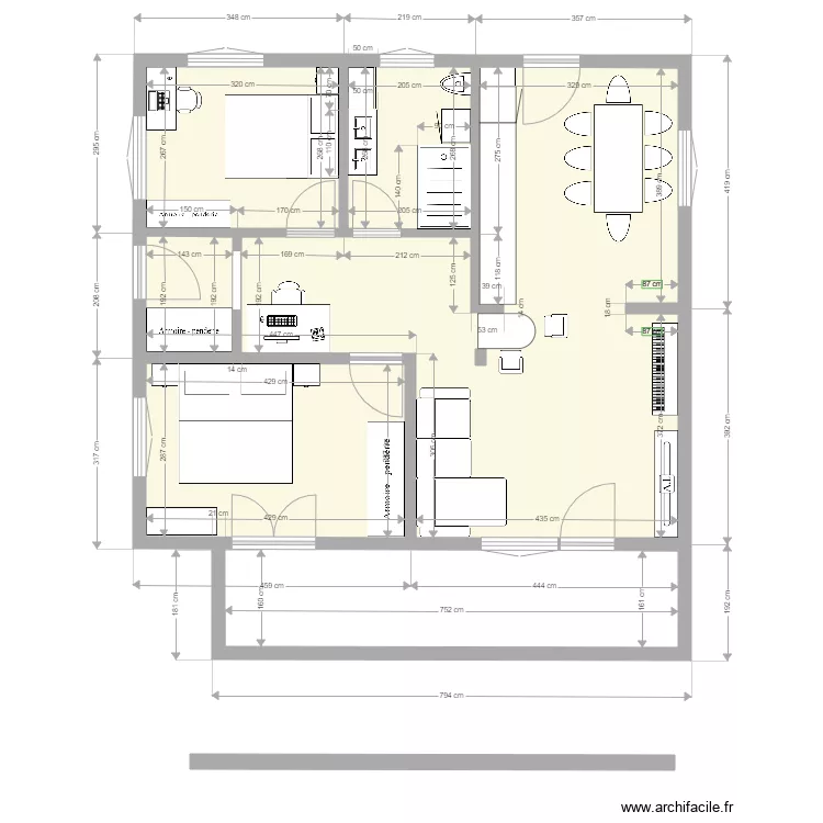Appartement 1er &eacute;tage 02 08 2020. Plan de 
