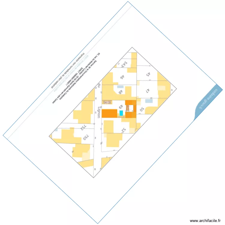 lignon. Plan de 