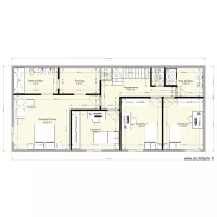 thibault valentine elne plan &eacute;tage avec escalier un quart tournant et pas de puit de lumi&egrave;re