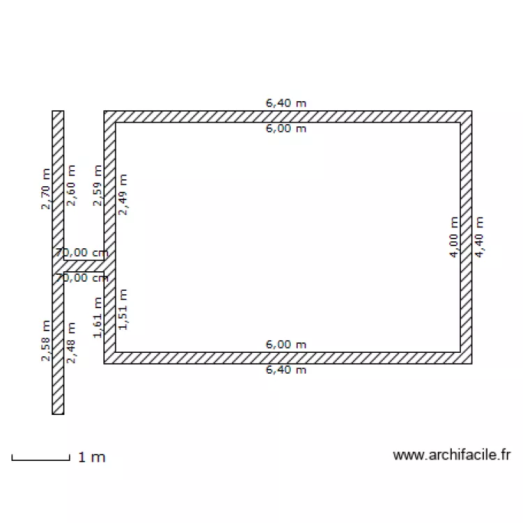 Piscine. Plan de 