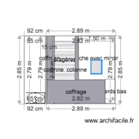 &eacute;tag&egrave;res coffrage chambre mur derri&egrave;re lit