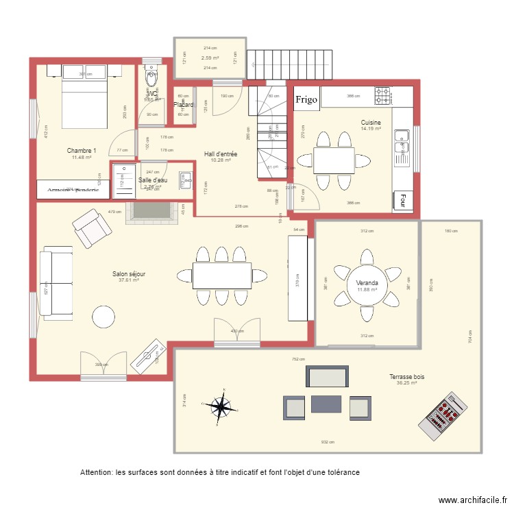 BI 1445. Plan de 0 pièce et 0 m2