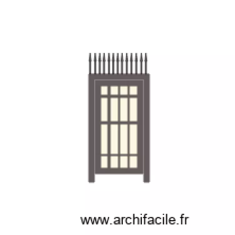 acces piscine. Plan de 