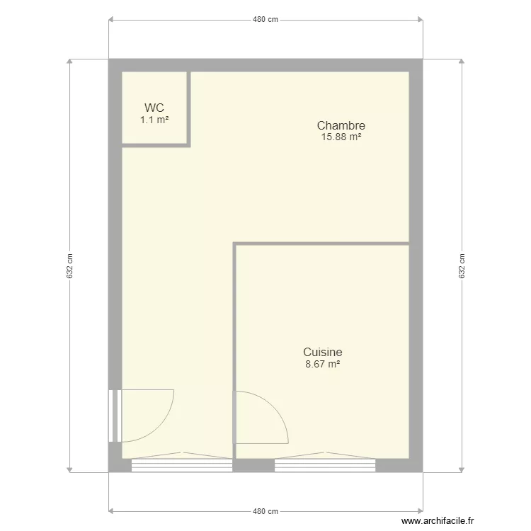logement 11 dumarest. Plan de 