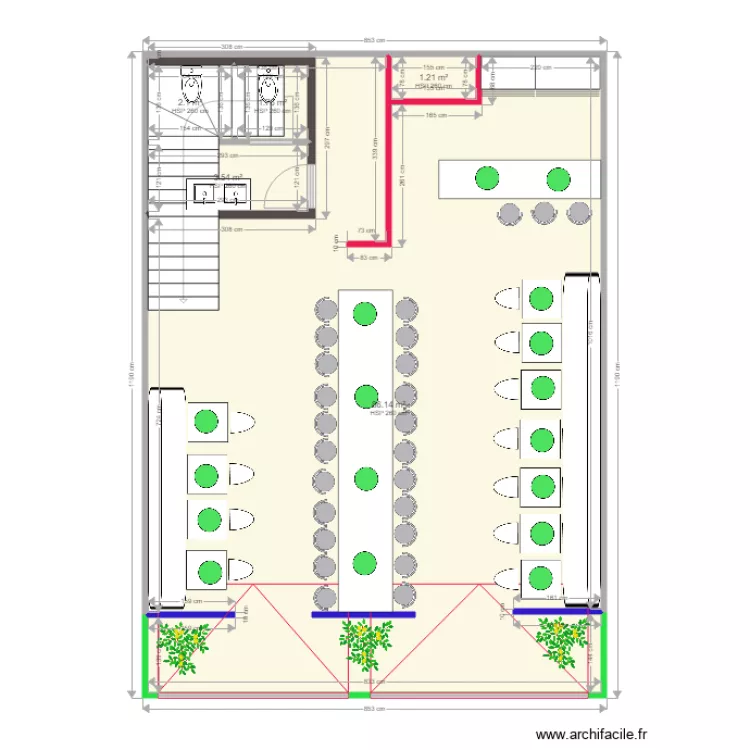 D&eacute;lices de Bombay bas. Plan de 