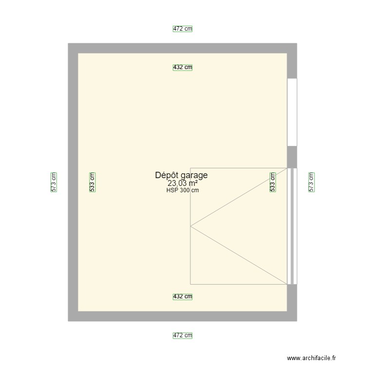 depot garage. Plan de 0 pièce et 0 m2