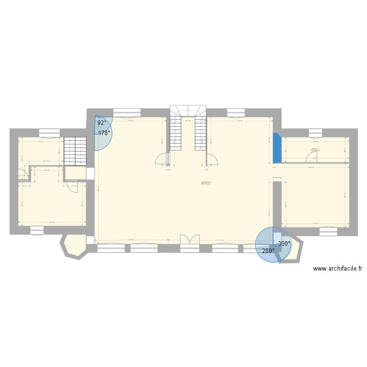 chateau wu 2 eme etage demoli. Plan de 0 pièce et 0 m2