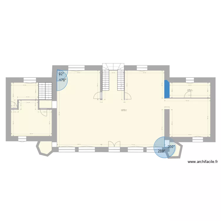 chateau wu 2 eme etage demoli. Plan de 