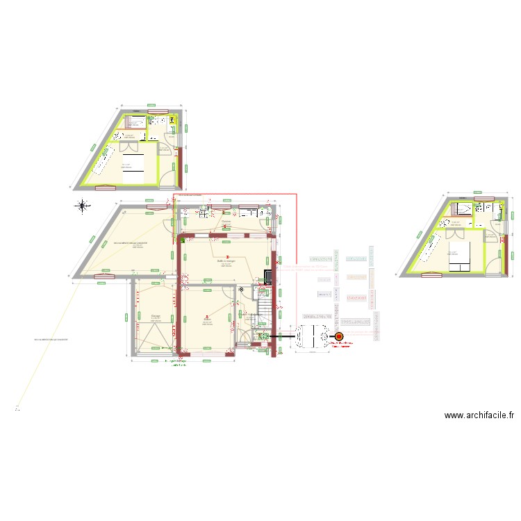 RDC  élec eg V10 arrière cuisine gaz. Plan de 0 pièce et 0 m2