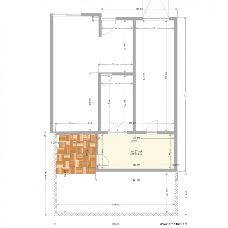 TH33 extension projet. Plan de 0 pièce et 0 m2