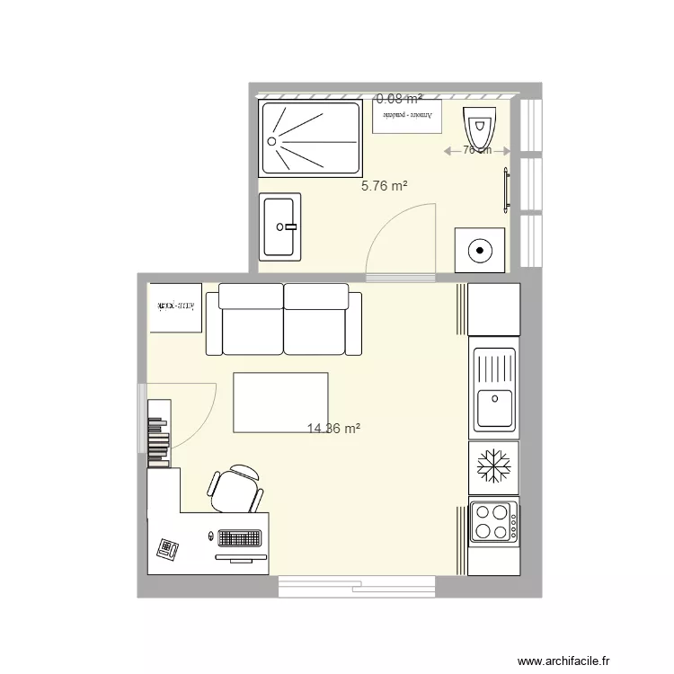 ludovic studio 3. Plan de 