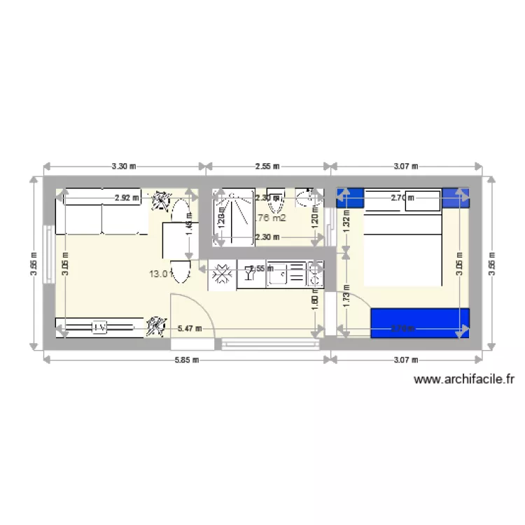 25m2 1chambre . Plan de 25m2 1chambre . Plan de