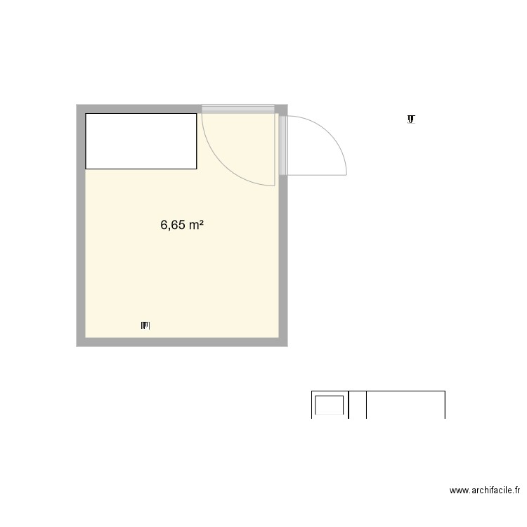 bureau. Plan de 0 pièce et 0 m2