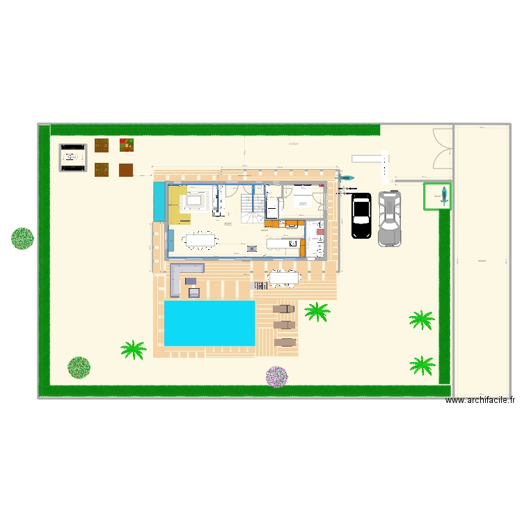 TEST CUISINE 5. Plan de 9 pièces et 1127 m2