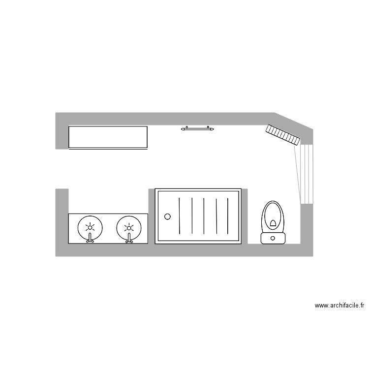 sdb cherif. Plan de 0 pièce et 0 m2