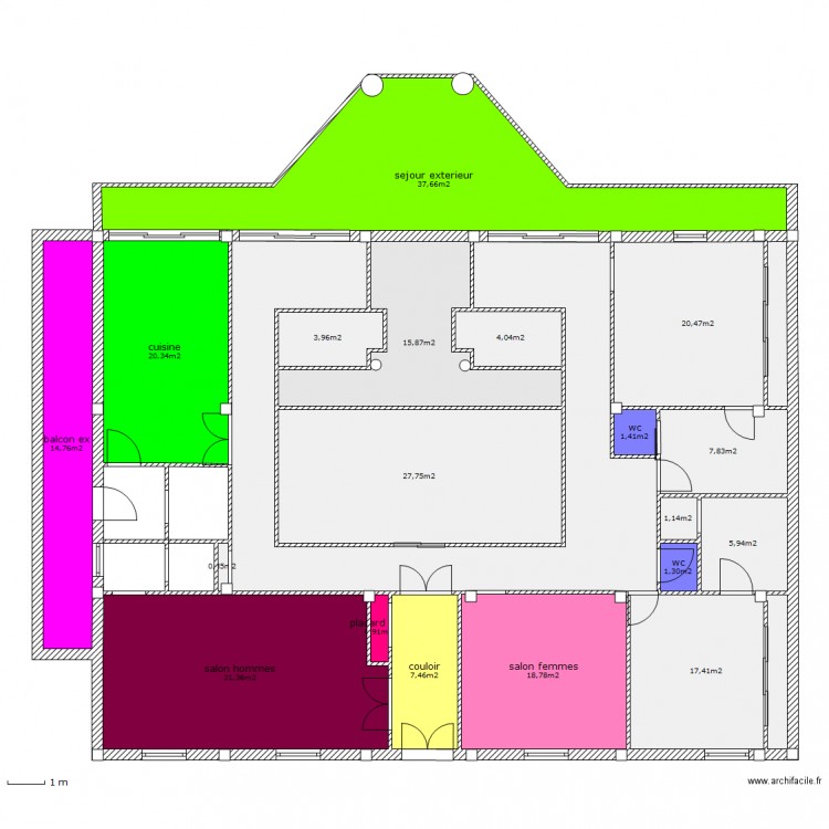 maison mamache RDC 1. Plan de 0 pièce et 0 m2
