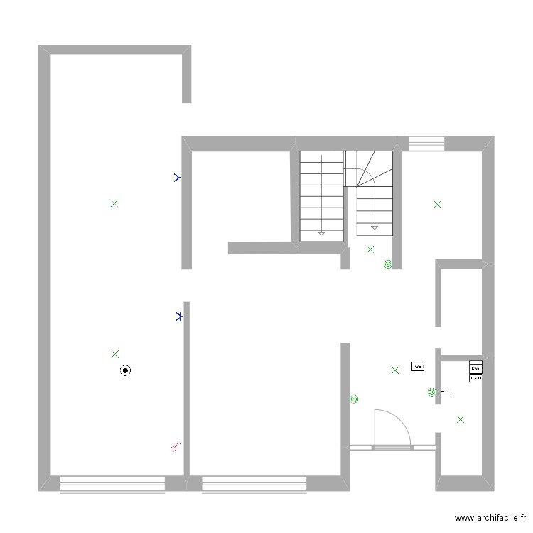 Commun Rez de chaussée Théodore . Plan de 0 pièce et 0 m2