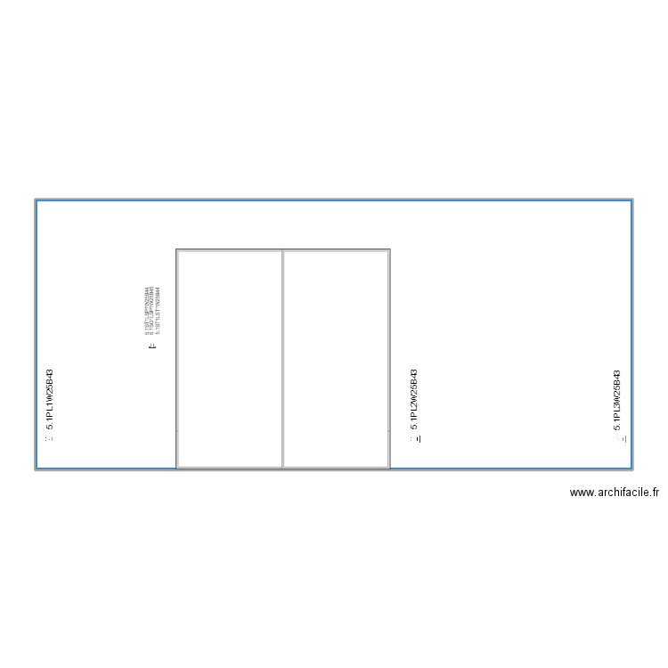 wall 25 flat room plugs X 3. Plan de 1 pièce et 125 m2