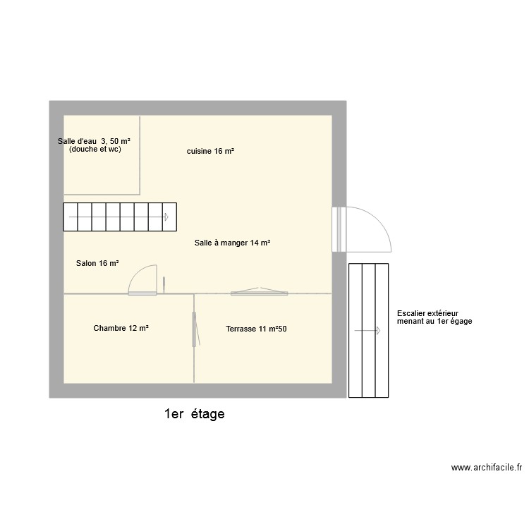 66G122506 1er étage. Plan de 0 pièce et 0 m2