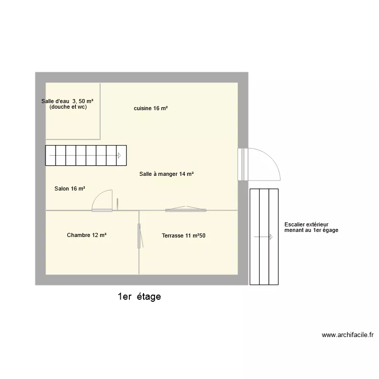 66G122506 1er &eacute;tage. Plan de 
