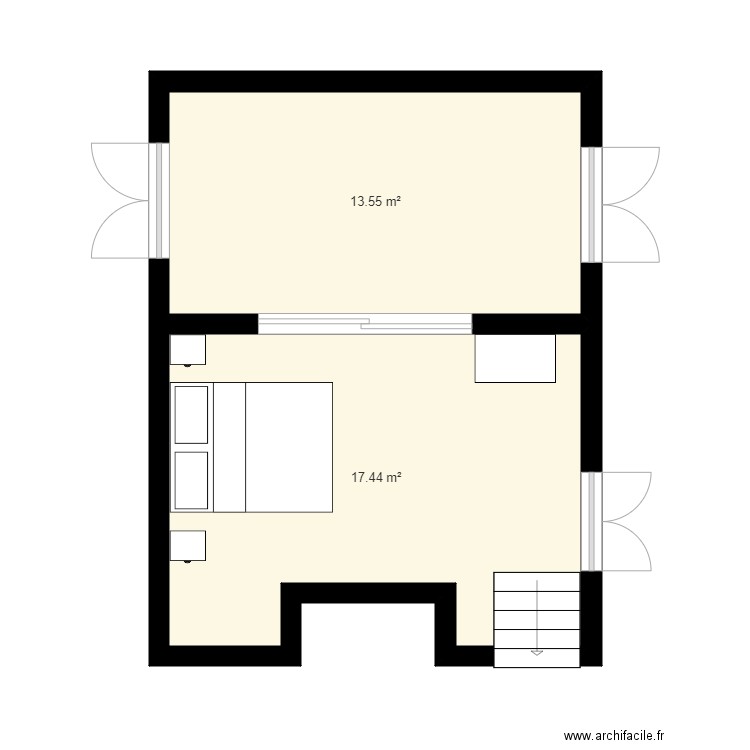 Chambre St Thomas. Plan de 0 pièce et 0 m2