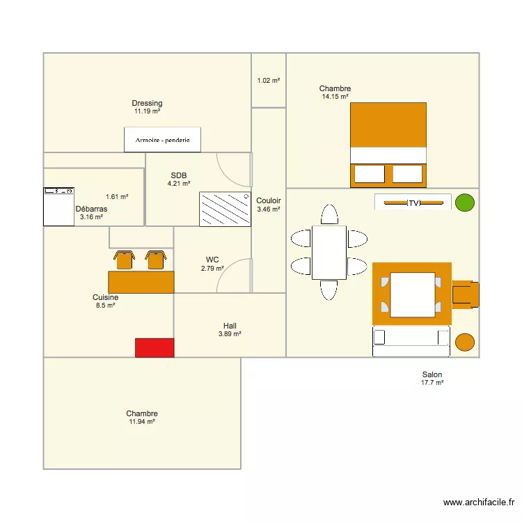 Appart LauraJeff. Plan de Appart LauraJeff. Plan de