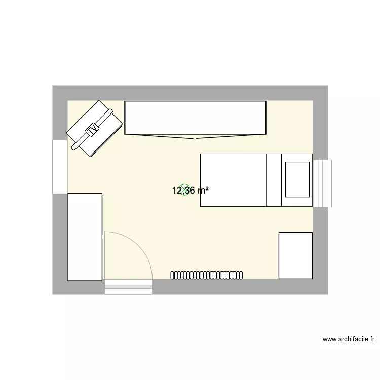 plan chambre. Plan de 