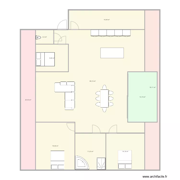 plan KURSAAL lot Q. Plan de 