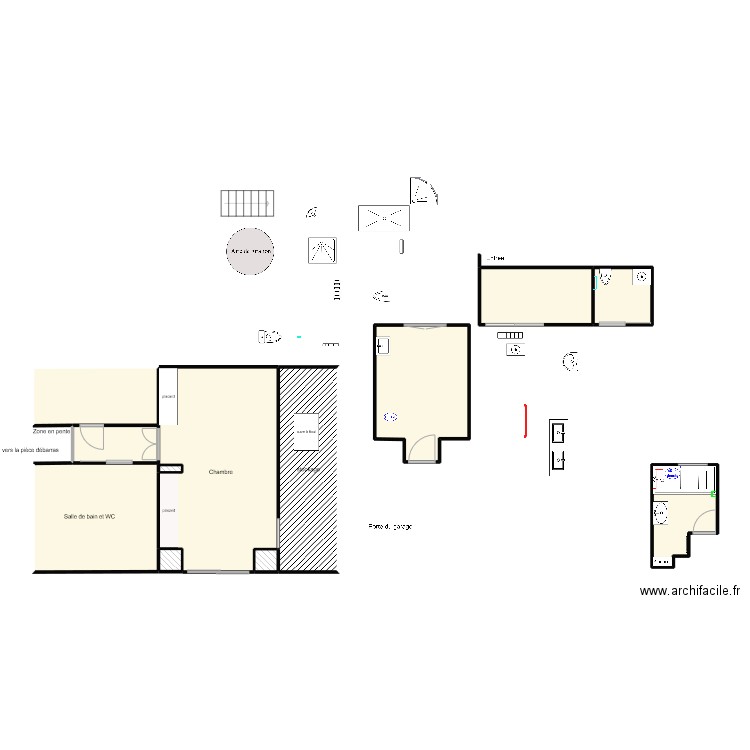 mrmm3. Plan de 5 pièces et 19 m2